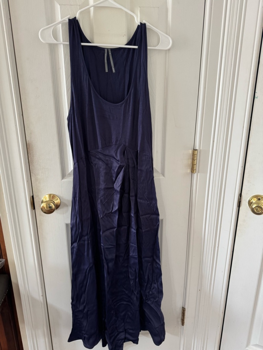 Anthropologie Navy Blue Maxi Dress